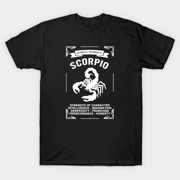 Scorpio T-Shirt by SublimeDesign